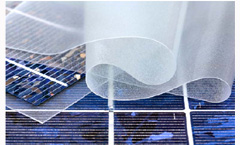 TECTOSIL� is an innovative material from WACKER for encapsulating photo-voltaic modules. The sheet is a silicone-based thermoplastic. Transparent and non-yellowing, this material helps achieve high module efficiency and provides lasting protection of all solar module types. (Photo: Wacker Chemie AG)