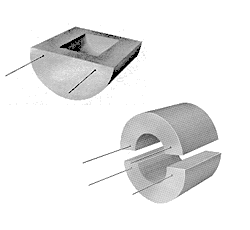 Calefatores Formados Vácuo da Fibra Cerâmica de Baixa Massa - Fibercraft™ de Thermcraft