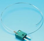 Miniature 0.5 mm Diameter Mineral Insulated Thermocouple with Miniature Flat Pin Plug by TC Limited