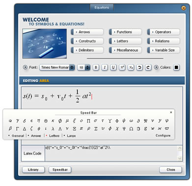 Equations! for Ms Office and OpenOffice
