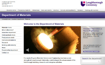 Nanomaterials Research Group, Loughborough University, Department of Materials