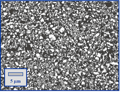 AZoM - Metals, Ceramics, Polymer and Composites : SEM micrographs of screen printed composite (LSF40/GDC) electrode coating for use in Fuel Cell Cathodes – Supplier Data by Fuel Cell Materials