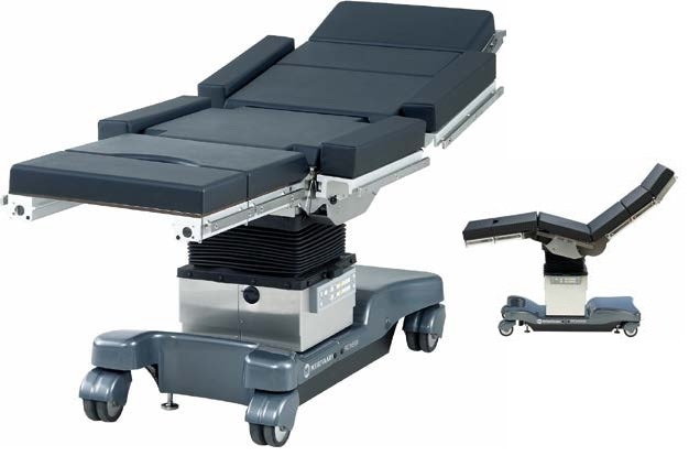Positioning of operating tables