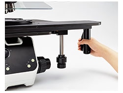 Stage handle with built-in clutch