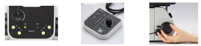 Centralized microscope operation / Hand SW / Snapshot button