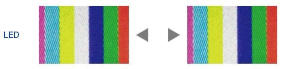 Color is consistent with light intensity and clearer than halogen.