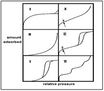 Isotherm types according to the BDDT classification.