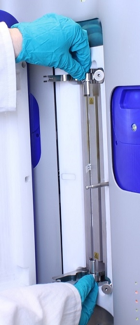 Surface Energy Analyzer straight column design – easier packing procedure of sample. Image credit: Surface Measurement Systems.