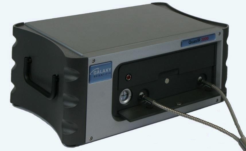 Galaxy Scientific QuasIR™2000 Fourier transform infrared spectrometer with standard SMA connectors.