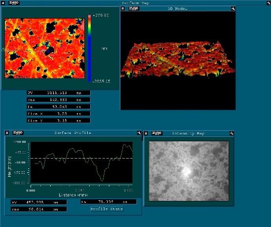 Although the diamond abrasive is harder than aluminum oxide (Al2O3), the diamond produces a better surface roughness.