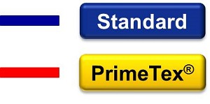 The enhanced performance of PrimeTex® compared to a standard carbon fibre fabric