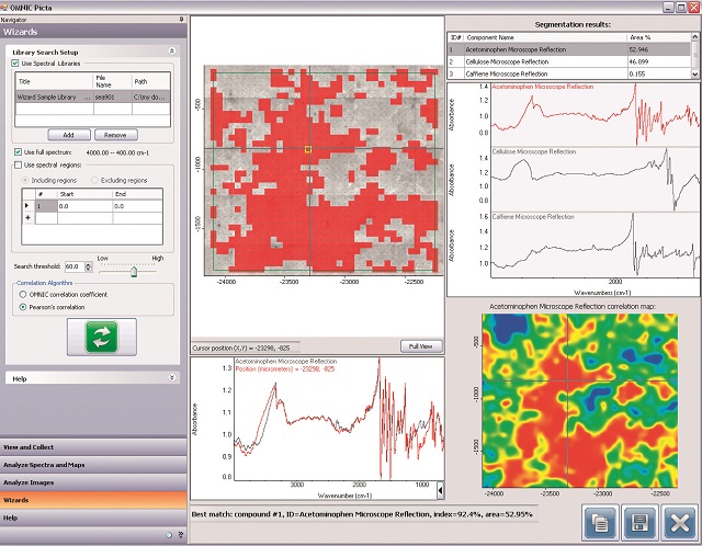 Thermo Scientific OMNIC™ Picta™ software provides the full picture from particle and multi-compound analyses.