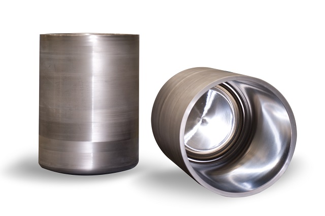 Tungsten crucibles from Plansee.