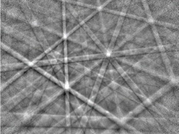 EBSD pattern from magnesium