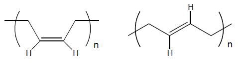 1,4-cis and 1,4-trans units