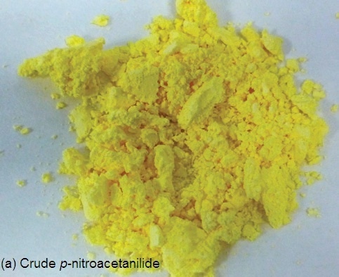 Crude p-nitroacetanilide.