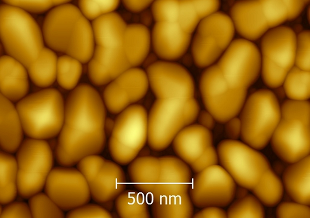 An AFM image of a layer of tin.