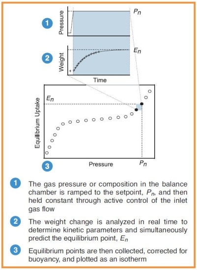 Kinetic detail used to plot isotherms