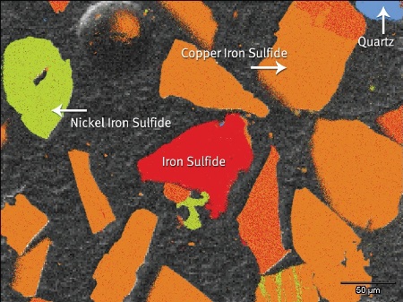 COMPASS automatically identifies the phases from spectral imaging data (256 x 192 px, 200 seconds, 150 c/p, 4000µs/pixel)