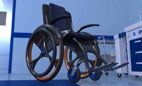 Wheel chair and walking aids with TenCate E722 carbon fiber