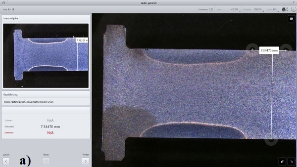 Measuring the specification dimension of the grinding position;