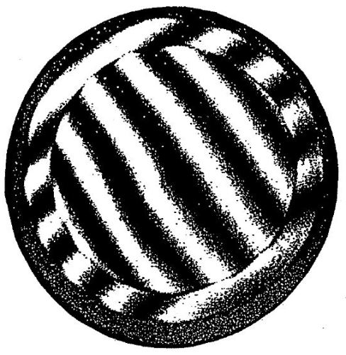 Interferogram of tilted flat surface machined with tool servo at a spindle speed of 480 rpm.