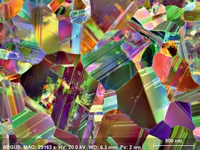 High resolution image of an SiC sample captured in transmission mode