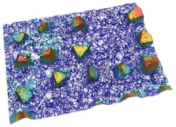 3D topography of conditioning disk surface.