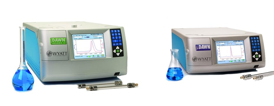 The HELEOS and μDAWN MALS instruments from Wyatt Technology