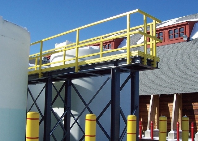 Fiberglass handrail is a virtually maintenance-free product