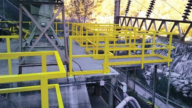 There are so many different types of SAFRAIL™ fiberglass handrail, depending on what the site conditions are.