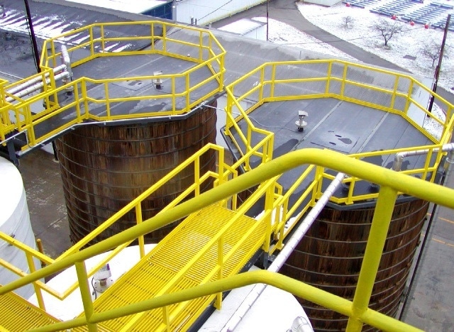 Strongwell’s SAFRAIL™ product lines have been used in similar environments that have weathered 25+ years with no maintenance required.
