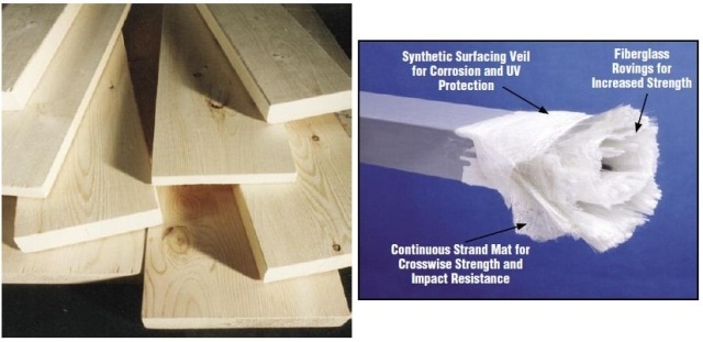 EXTREN® is stronger, more rigid and lighter weight than structural timber