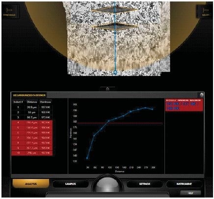 Analysis of decarburized fastener