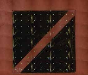 Mosaic sample image with defined single measurement points