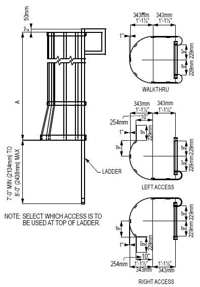 Standard Ladder Cage