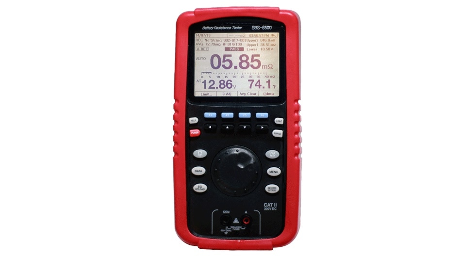 The SBS-6500 battery analyzer from Storage Battery Systems
