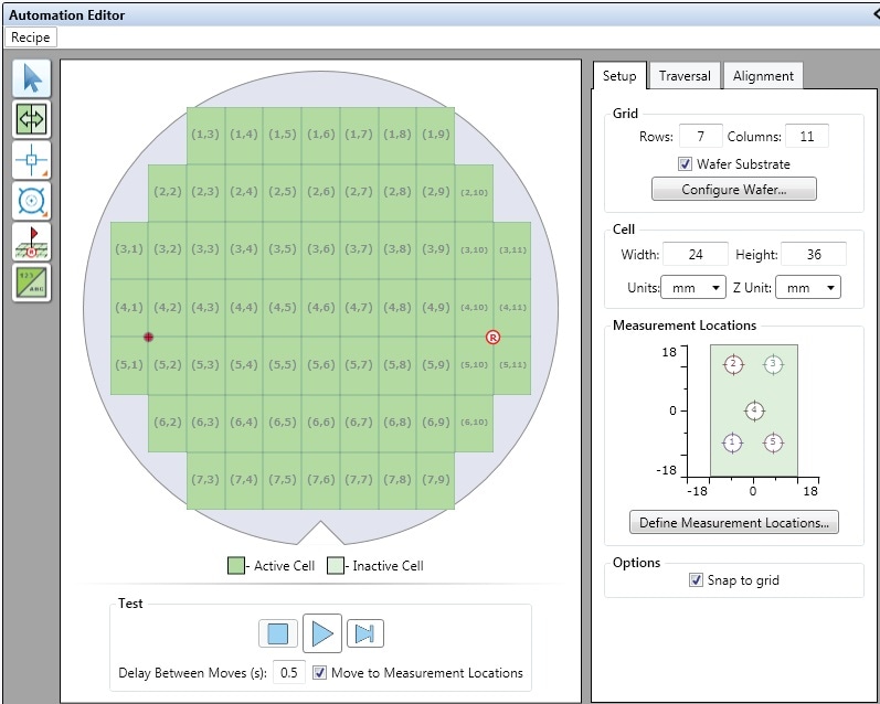 Example of XY Grid wafer automation.