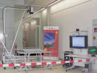 Vibration measurement test setup for solar panel characterization using the Scanning Vibrometer.