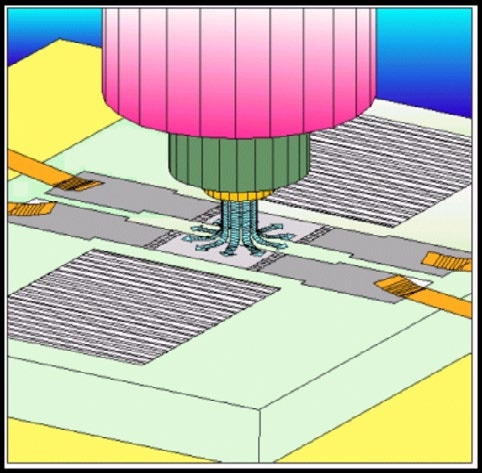 Surface acoustic wave GC sensor with nozzle details