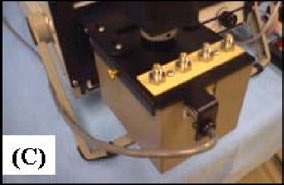 The zNose® ultra-fast GC design (A) reconfigured as fully automatic chemical process controller (B & C) with a selectable multi-port inlet for measuring and controlling up to 16 multiple vapor sources