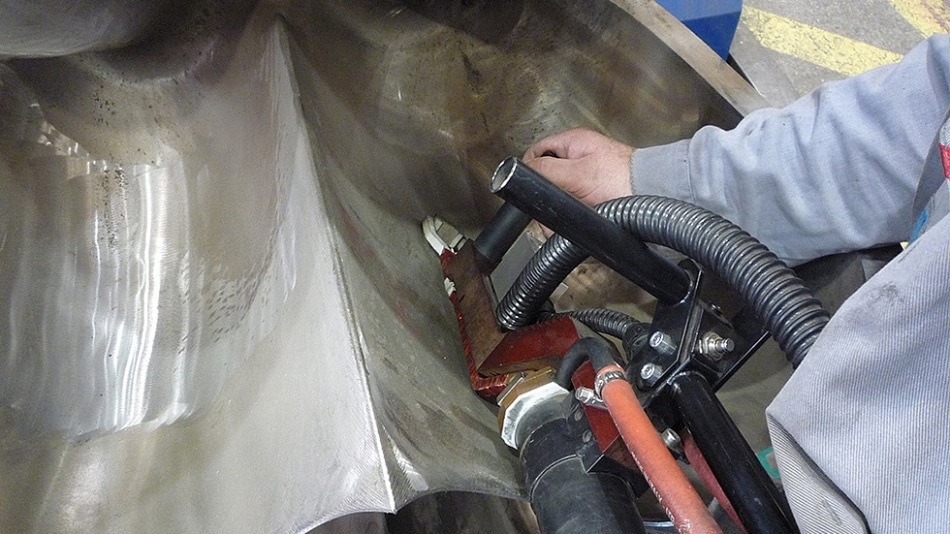 Induction annealing significantly improves stability in turbine production