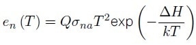 the dependence of en(T) on T