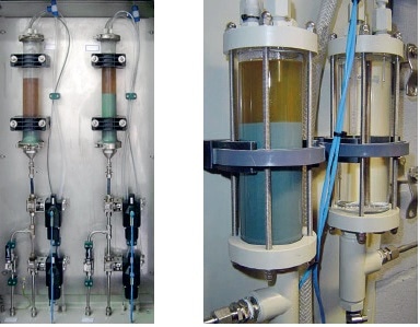 Settlers installed on-site for some of our process analyzers in pulp and paper mills.