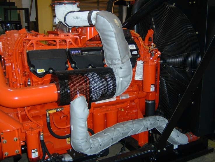 CAT C27 / C32 Charge Air System with insulation blankets