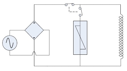 switched exciter discharge circuit