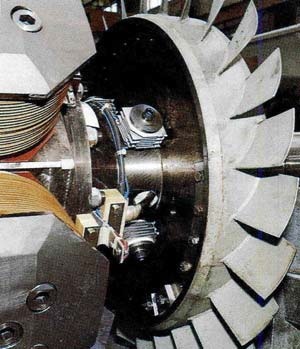 Metrosils installed on a generator with a brushless excitation system