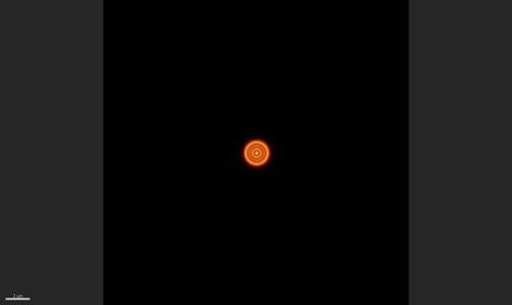 The PSF in 2D shows a series of rings - known as the “Airy pattern” - with an “Airy disk” at its center.