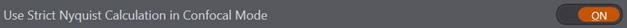 Strict Nyquist option in Fusion software.