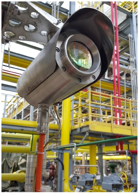 Senscient ELDSTM laser-based open path gas detector (OPGD).
